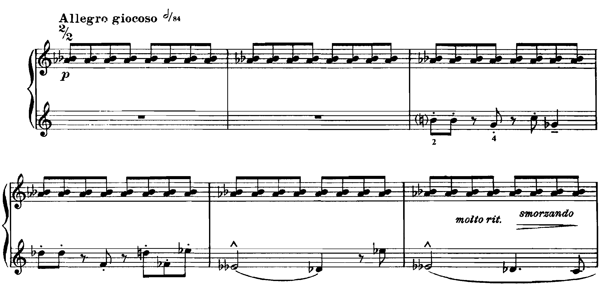 《小品曲》精簡而且聲音現代，摒棄傳統浪漫的寫法，精要地以音樂基本素材建構樂曲。第二小品曲左手的旋律，切分音型帶來獨特的節奏感，旋律圍繞着右手的頑固音型 (ostinato) 以半音向外伸展。一套 14 首的小品曲，被鋼琴家兼作曲家布梭尼 (Ferruccio Busoni) 形容為「最終出現真正新穎的音樂」。