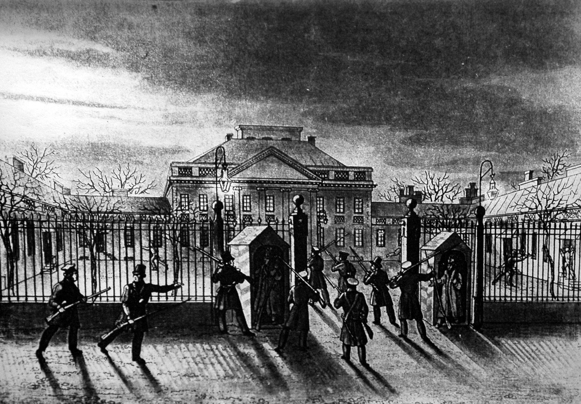 1830 年 11 月波蘭人向俄羅斯沙皇委任的管理政府起義，攻擊管理波蘭的大公宮邸貝爾維德雷宮 (Belweder)。蕭邦就此一直流放。