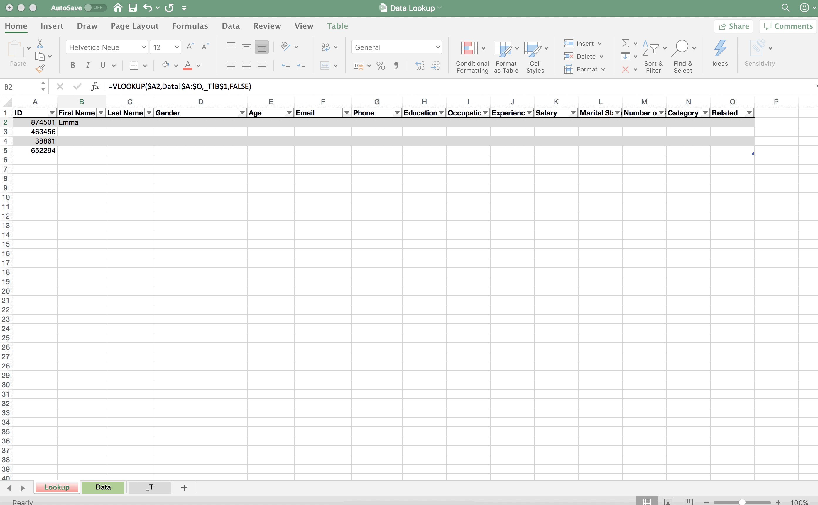 【懶人用 Excel】寫一次 VLOOKUP ,填滿全部資料格