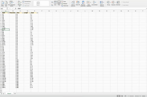 【進階 Excel】如何為音樂廳座號排序？