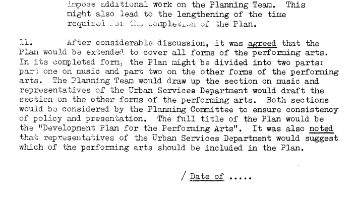 【工餘札記】1979 年香港「表演藝術發展計劃」發展委員會首次會議